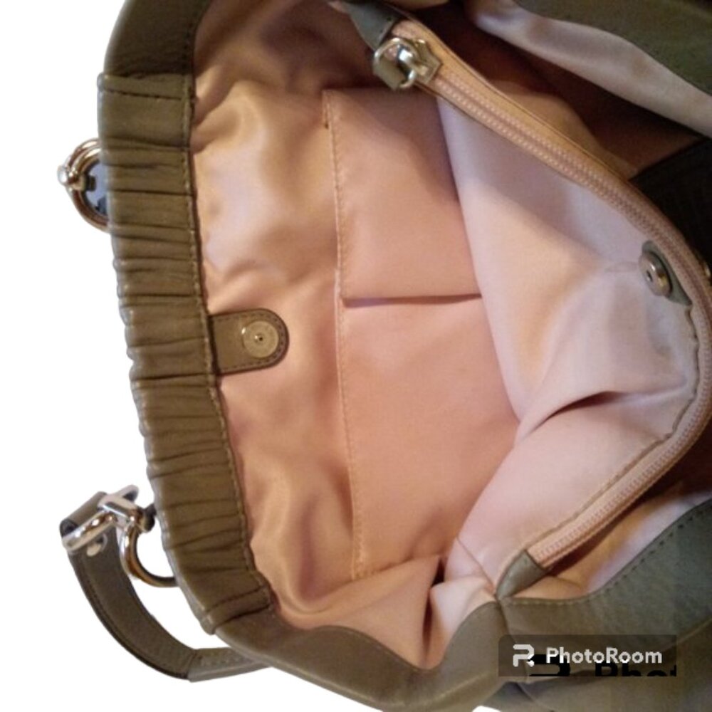 Coach Ashley Satchel leather gray purse - Picture 7 of 14